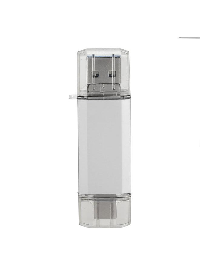 Thoraya USB3.0 3-in-1 Aluminum Alloy High-Speed USB Flash Drive Silver 64GB  - Image 1