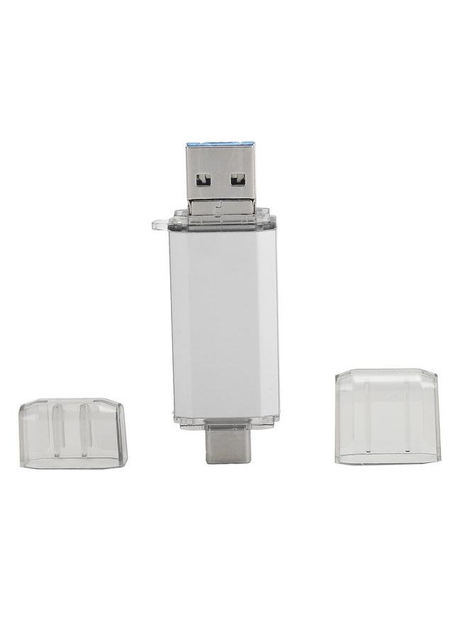 Thoraya USB3.0 3-in-1 Aluminum Alloy High-Speed USB Flash Drive Silver 64GB  - Image 4