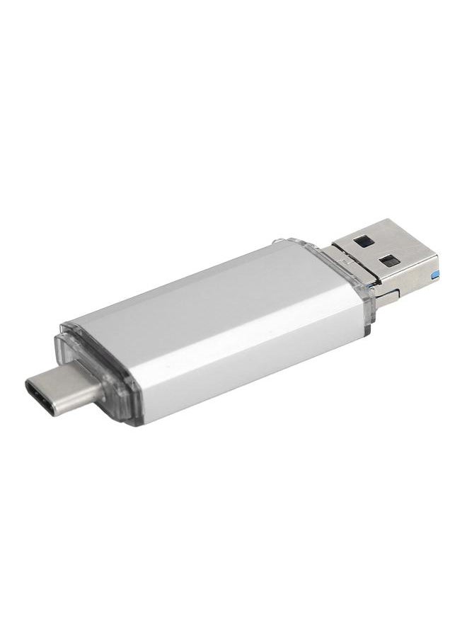 Thoraya USB3.0 3-in-1 Aluminum Alloy High-Speed USB Flash Drive Silver 64GB  - Image 5