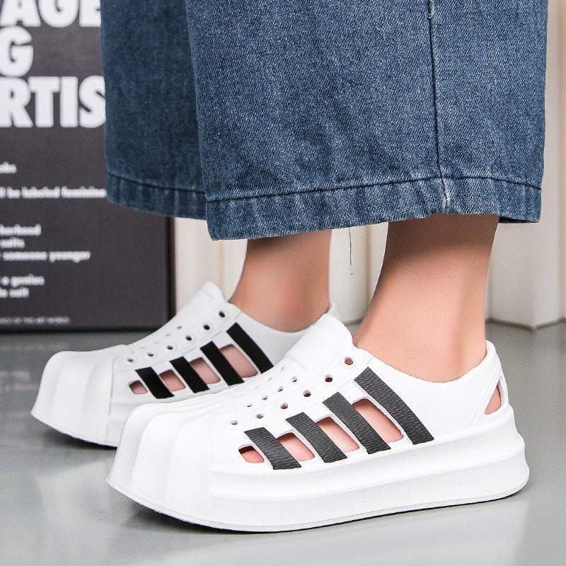 New Children'S Clogs Summer Breathable Outer Wear Beach Casual Waterproof Soft Bottom Toe Sandals - Image 2