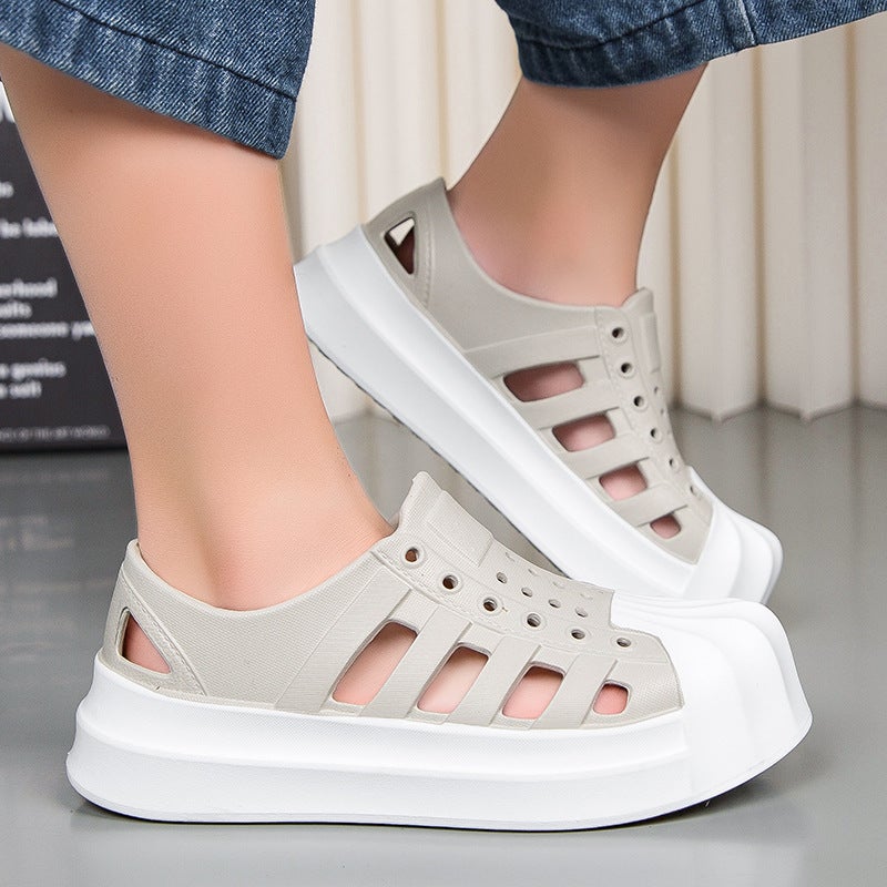 New Children'S Clogs Summer Breathable Outer Wear Beach Casual Waterproof Soft Bottom Toe Sandals - Image 5