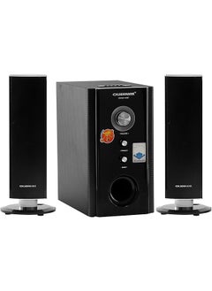 Olsenmark High Power 2.1 Professional Speaker Multimedia Speaker System With Subwoofer Usb Sd Fm Bt Â€“ Led Display Speakers For Computers Laptop Tv Tablet Music Player Â€“ Remote Controller  - Image 1