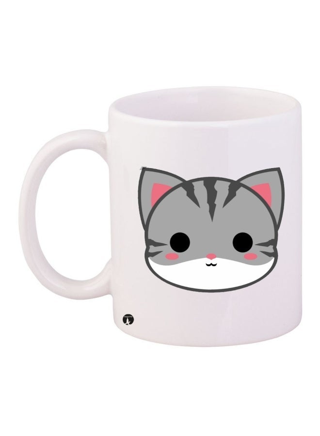 RYN Ceramic Coffee Mug White/Grey