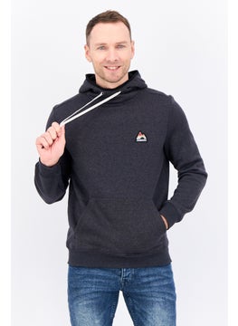 Avalanche Men Hooded Brand Logo Long Sleeves Sweatshirt, Grey  - Image 1