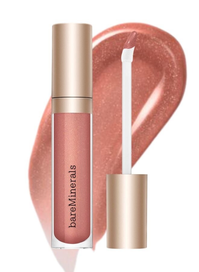bareMinerals Mineralist Lip Gloss-Balm – Ingenuity | Hydrating Sheer Lip Gloss-Balm with Cold-Pressed Fruit Oils, Vegan Non-Sticky High-Shine Lip Gloss – 4 ml - Image 1