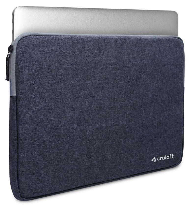 CRALOFT 14 Inch Laptop Sleeve Cover Bag – Water-Resistant Case for MacBook, Dell, HP, Lenovo – Ideal for Office & Travel Use (Grey) - Image 1