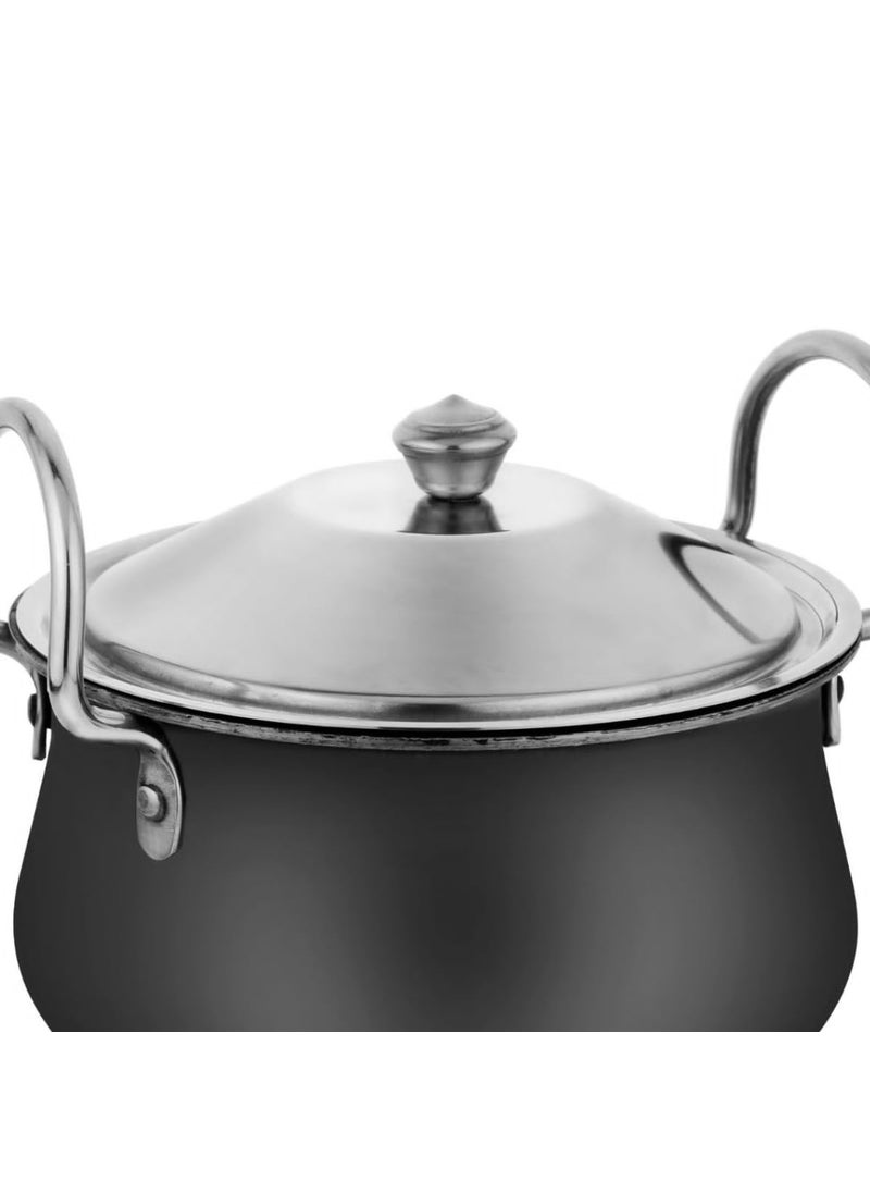 Incrizma Incrizma Iron Biryani Pot with S.Steel Cover, Iron Stovetop Pot and Pan with Lid, The Best Handmade Cookware Set Cooktop Safe for Biryani, Pulao, Curries and Stews, Khichdi, One-Pot Chicken (2000 ml)  - Image 3