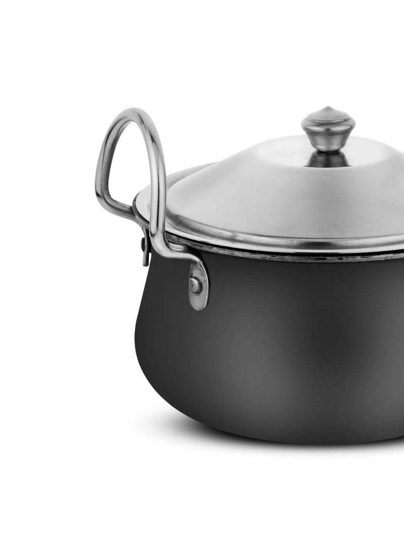 Incrizma Incrizma Iron Biryani Pot with S.Steel Cover, Iron Stovetop Pot and Pan with Lid, The Best Handmade Cookware Set Cooktop Safe for Biryani, Pulao, Curries and Stews, Khichdi, One-Pot Chicken (2000 ml)  - Image 2