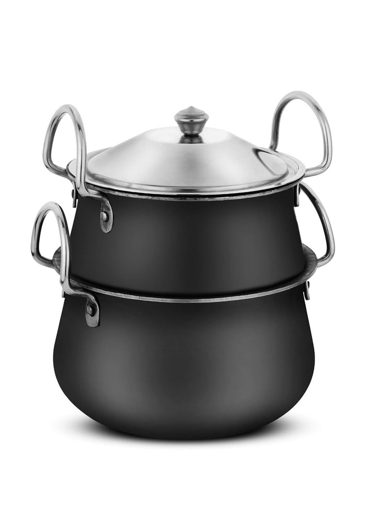 Incrizma Incrizma Iron Biryani Pot with S.Steel Cover, Iron Stovetop Pot and Pan with Lid, The Best Handmade Cookware Set Cooktop Safe for Biryani, Pulao, Curries and Stews, Khichdi, One-Pot Chicken (2000 ml)  - Image 4
