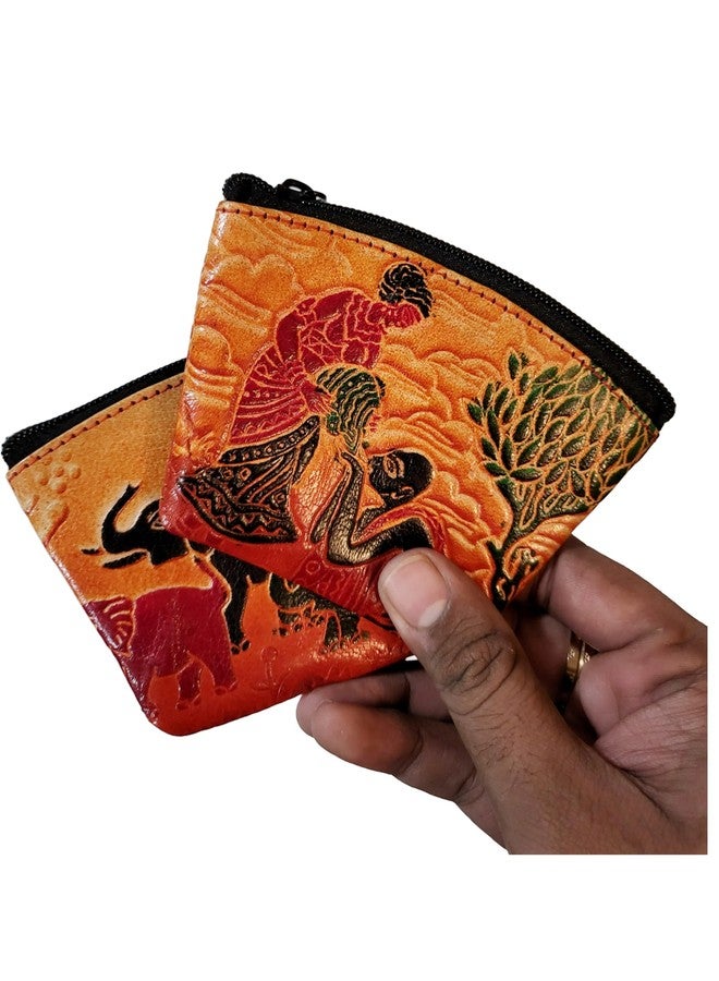 CLASSIQUE Shantiniketan Small Clutch Handpurse For Women (Pack Of 2) 3.5inch. - Image 3