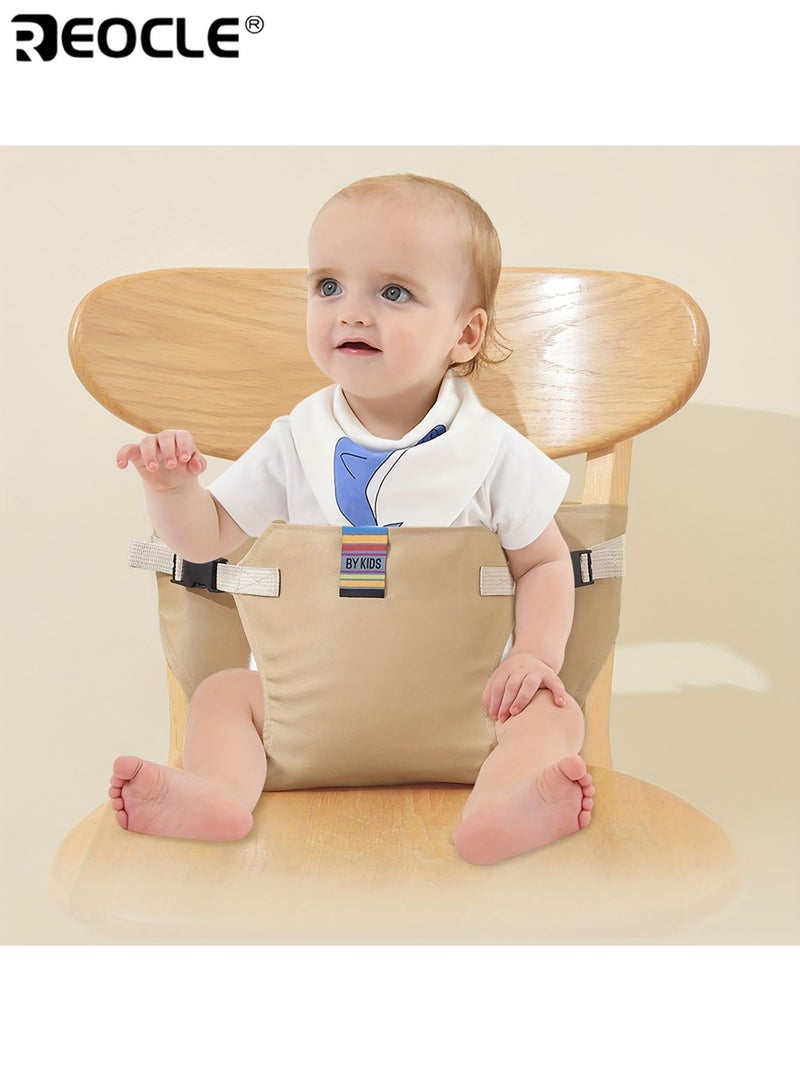 REOCLE Children's Dining Safety Belt for High Chairs Safety Harness with Secure Straps Comfort Padding Foldable and Adjustable Buckle Design Protective Gear for Babies Aged 0-3Years - Image 1