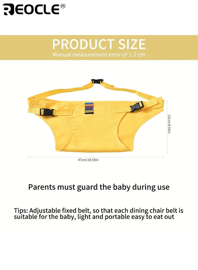 REOCLE Children's Dining Safety Belt for High Chairs Safety Harness with Secure Straps Comfort Padding Foldable and Adjustable Buckle Design Protective Gear for Babies Aged 0-3Years - Image 5