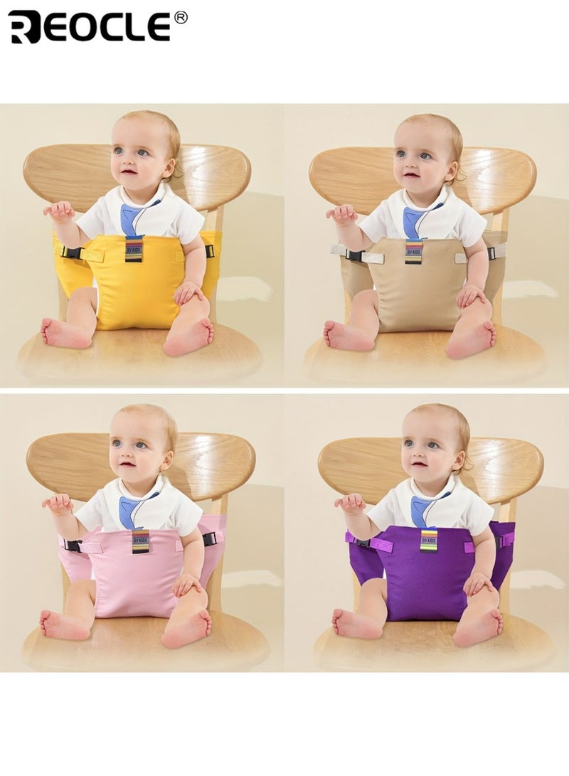 REOCLE Children's Dining Safety Belt for High Chairs Safety Harness with Secure Straps Comfort Padding Foldable and Adjustable Buckle Design Protective Gear for Babies Aged 0-3Years - Image 2