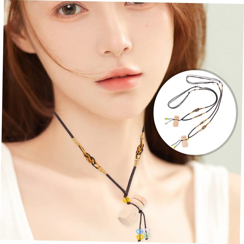 خيارات تصميم موفرة MAGICLULU زجاجتان عتيقتان للعطور فارغتان، قلائد زجاجات عطور، دلايات زخرفية بناء موثوق يوميا تصميم عالمي شائع مخزون جاهز في مستودع السعودية تصميم عصري مطور حواف معززة - Image 4