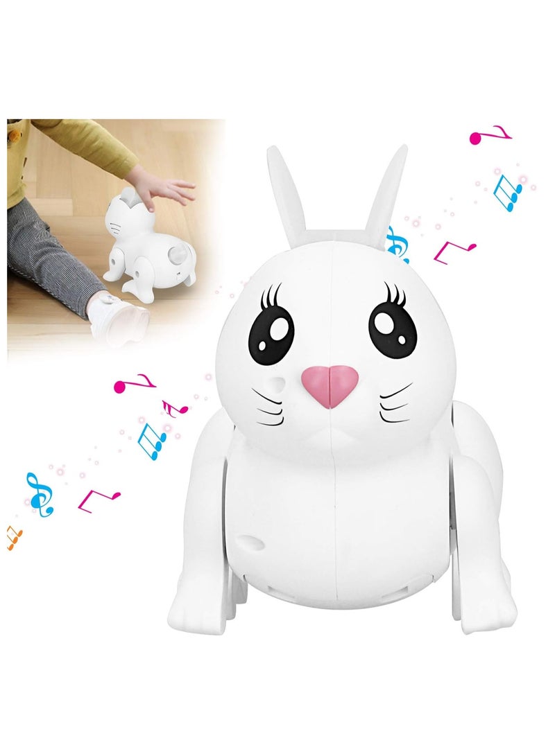Smart Walking Rabbit Toy with Swinging Tail, Ears, Light & Music  - Image 2