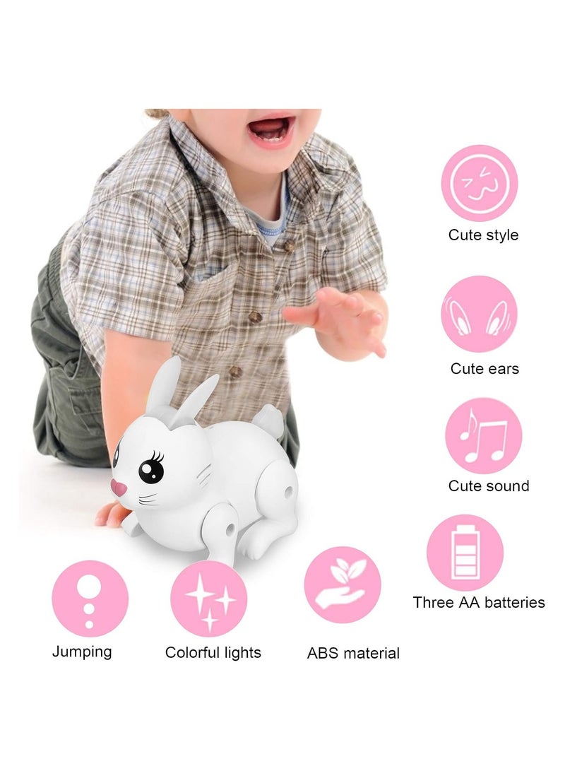 Smart Walking Rabbit Toy with Swinging Tail, Ears, Light & Music  - Image 3