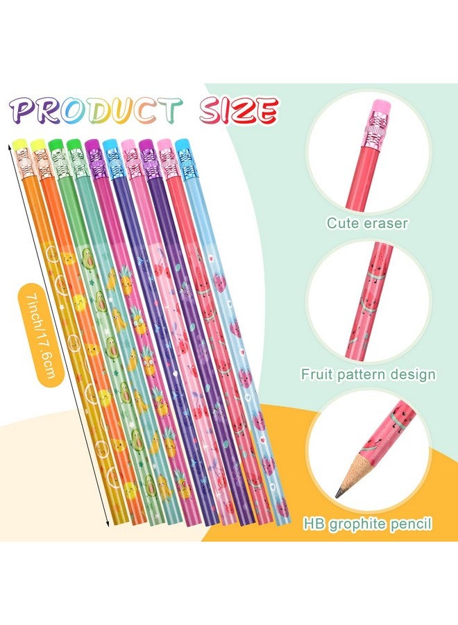 Teling 60 Pcs Scented Bookmarks and Scented Pencils Students Back to School Gifts Bulk Kids Fun Fruit Pencils Sniff Smelly Bookmarks for Classroom School Kids Students Rewards(Lovely) - Image 3