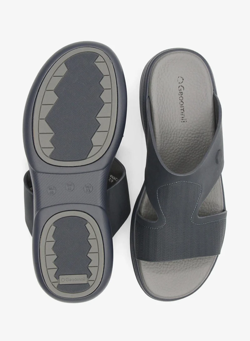 Geoomnii Navy Arabic Sandals for Men – Traditional & Comfortable Slip-On Footwear for Men | Best Price UAE