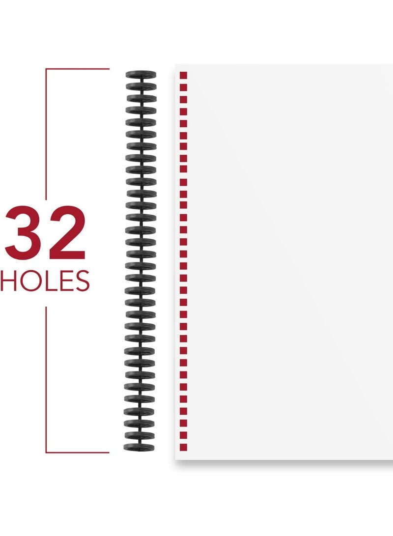 GBC Binding Spines / Spirals / Coils, 1/2" Diameter, 85 Sheet Capacity, ProClick, Black, 25 Pack (2515660) - Image 2