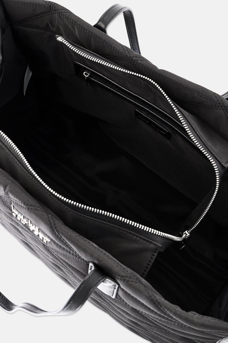 Nicole Miller Women Brand Logo Tote Bag, Black - Image 4