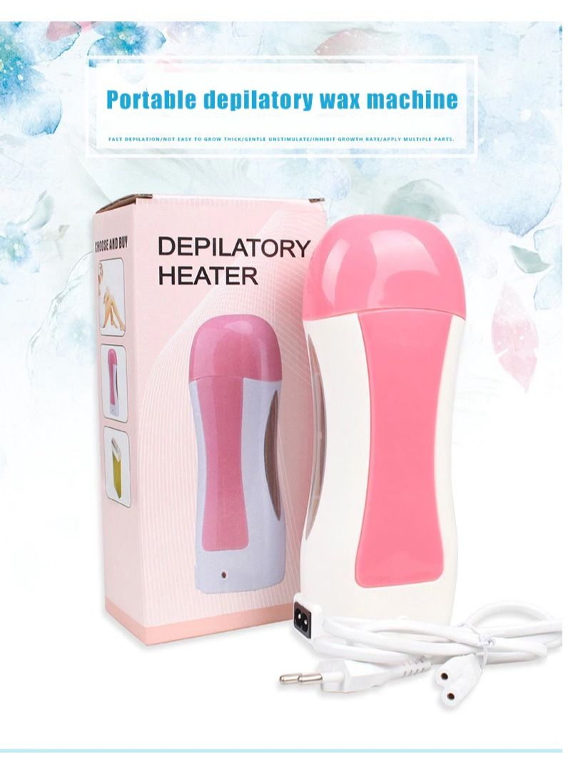 DubaiGallery Wax Way machine for hair removal Set Of 3 Pieces - Pink/White - Image 3