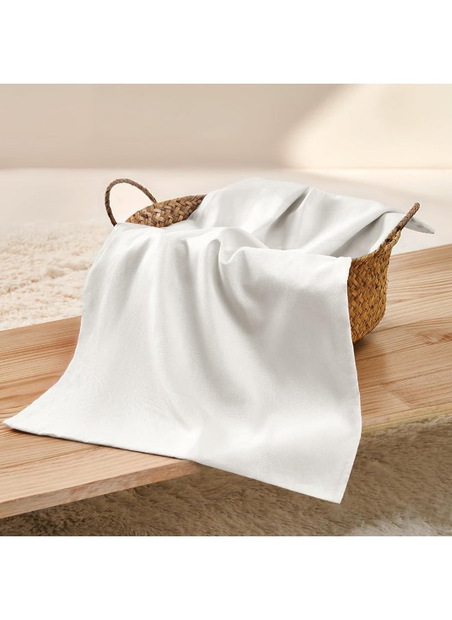 TILLYOU TILLYOU Cotton Collection Soft Toddler Pillowcases Set of 2, 14x20 - Fits Pillows Sized 12x16, 13x18 or 14x19, Machine Washable Travel Pillow Case Cover with Envelope Closure, White  - Image 4