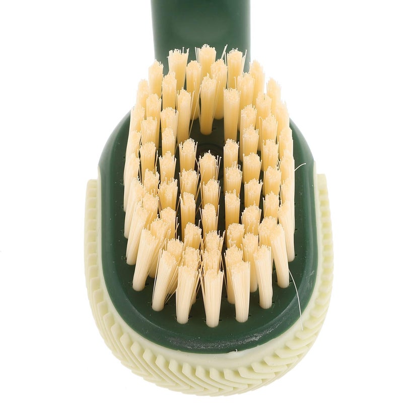 Multifunctional Shoe Cleaner Brush With Liquid Dispenser Soft Bristle For Wet And Dry Use Green - Image 4