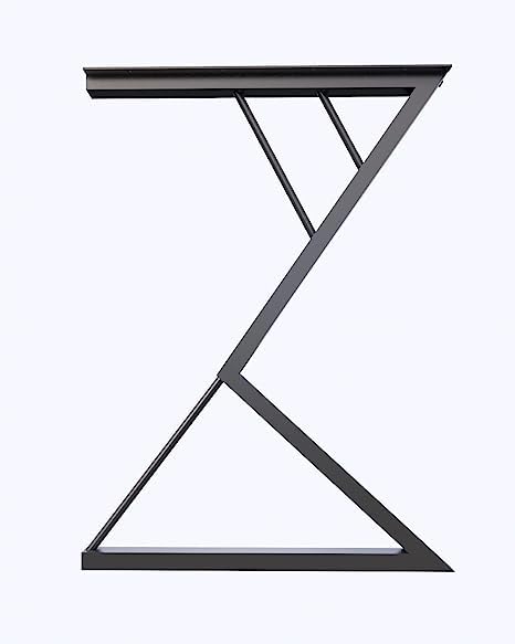 ZITONIOM ZITONIOM 28 inch Metal Table Legs Heavy Duty Industrial Table Base Black Metal Furniture Legs Modern Dining Coffee Table Legs DIY Desk Legs Set of 2 only Legs 28 H20 L354 W inch 71519Cm  - Image 3