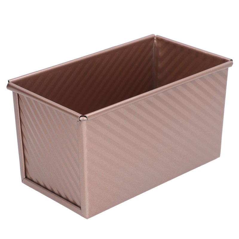 Bread Baking Pan: Golden Carbon Steel Mold With Food Grade Non-Stick Coating - Safe Edge Design Wavy Grain Vent Bread Bakeware Mold for Home Bakery Kitchen Use - Image 3