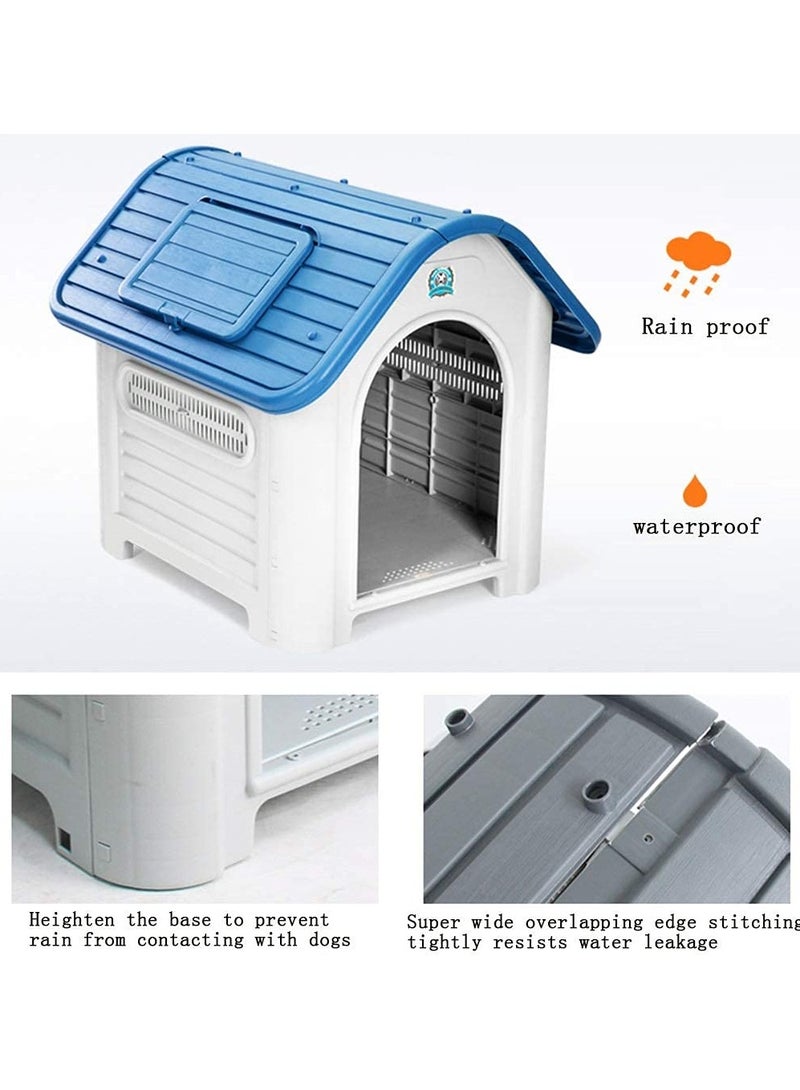شو وو بيوت الكلاب بيت الحيوانات الأليفة مع نافذة وباب حديدي ومرحاض بيت خيمة الحيوانات الأليفة سرير القطط في الهواء الطلق أربعة فصول عامة قفص الكلب الأليف دافئ في الشتاء في الهواء الطلق كلب كبير مقاوم للمطر بيت القطط - Image 5