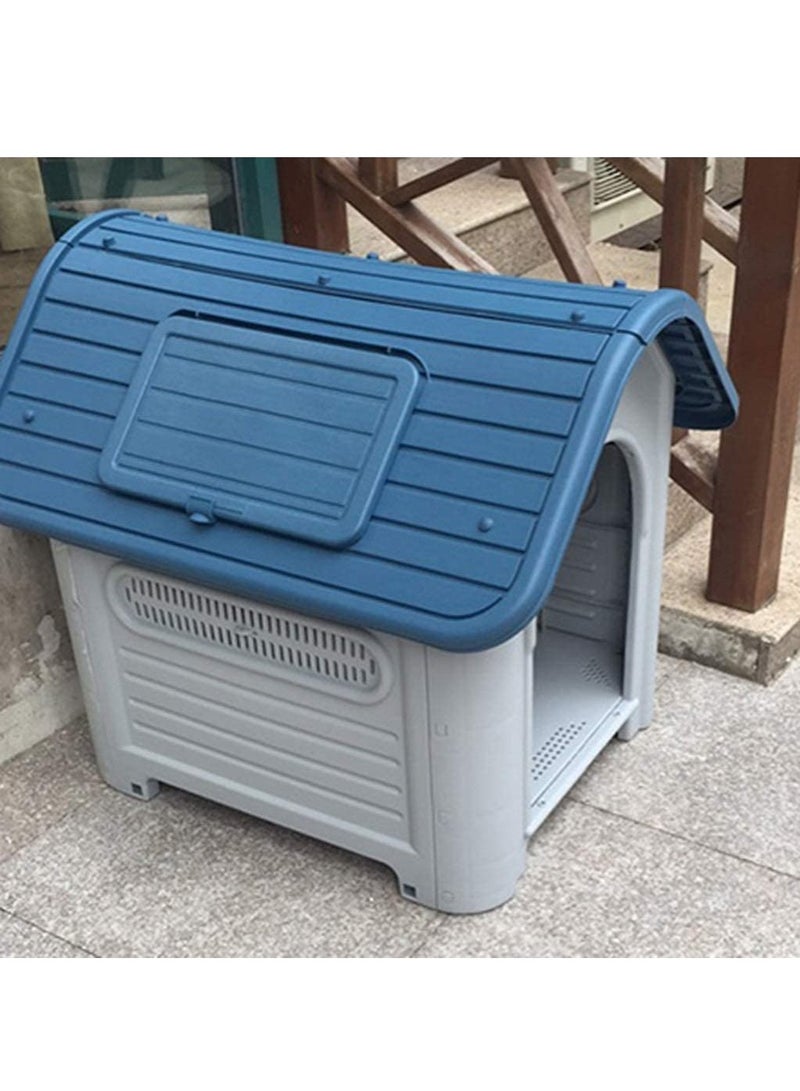 شو وو بيوت الكلاب بيت الحيوانات الأليفة مع نافذة وباب حديدي ومرحاض بيت خيمة الحيوانات الأليفة سرير القطط في الهواء الطلق أربعة فصول عامة قفص الكلب الأليف دافئ في الشتاء في الهواء الطلق كلب كبير مقاوم للمطر بيت القطط - Image 4