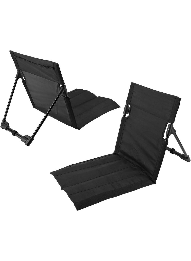 FDTY Folding Chaise Lounge Chair, Outdoors Beach Lounger with Adjustable Backrest, Portable Sun Tanning Chairs, Cozy Reclining Lounge Chair for Outside Beach, Yard, Patio, Pool, Deck - Image 4