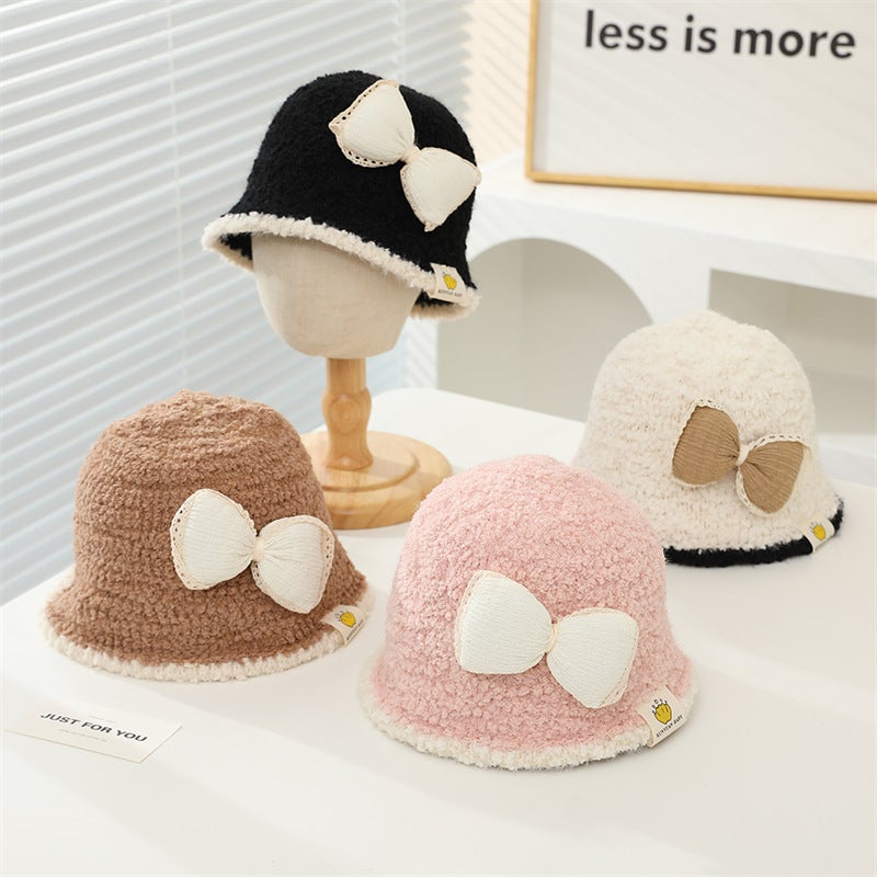 Children'S Hat Korean Style Fashion Bow Fisherman Hat Girls' Casual All-Match Baby Bucket Hat Trendy - Image 2