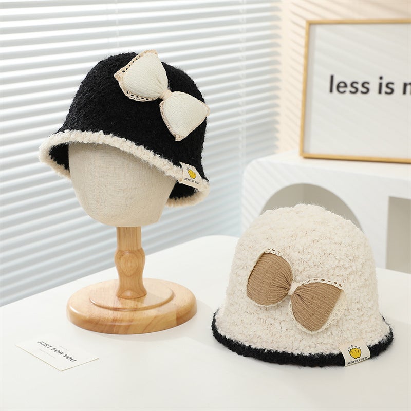 Children'S Hat Korean Style Fashion Bow Fisherman Hat Girls' Casual All-Match Baby Bucket Hat Trendy - Image 4