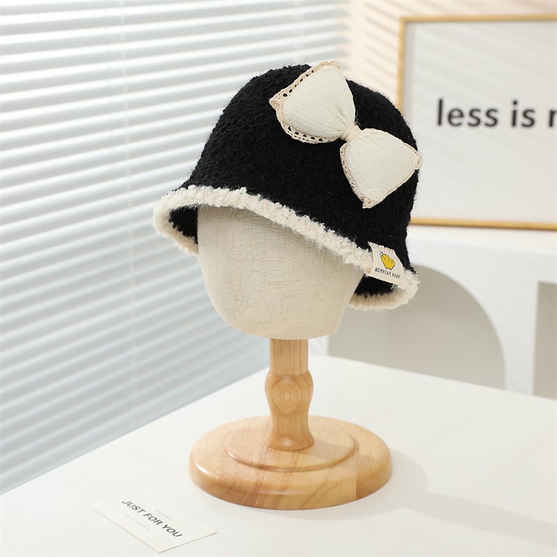 Children'S Hat Korean Style Fashion Bow Fisherman Hat Girls' Casual All-Match Baby Bucket Hat Trendy - Image 5