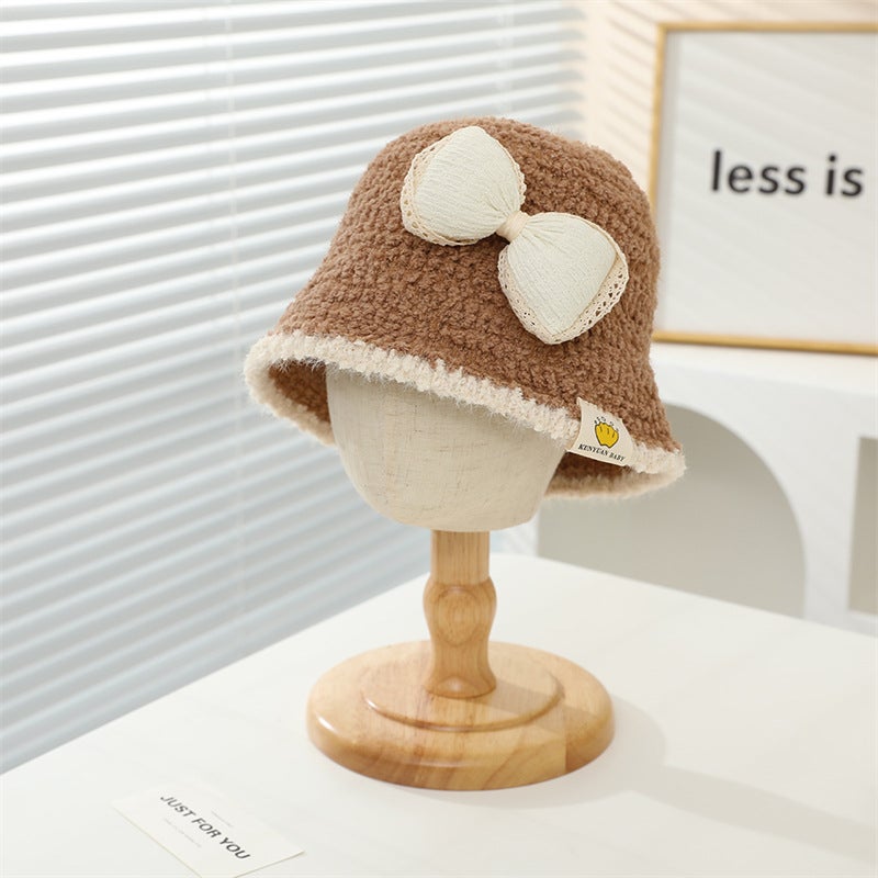 Children'S Hat Korean Style Fashion Bow Fisherman Hat Girls' Casual All-Match Baby Bucket Hat Trendy - Image 1