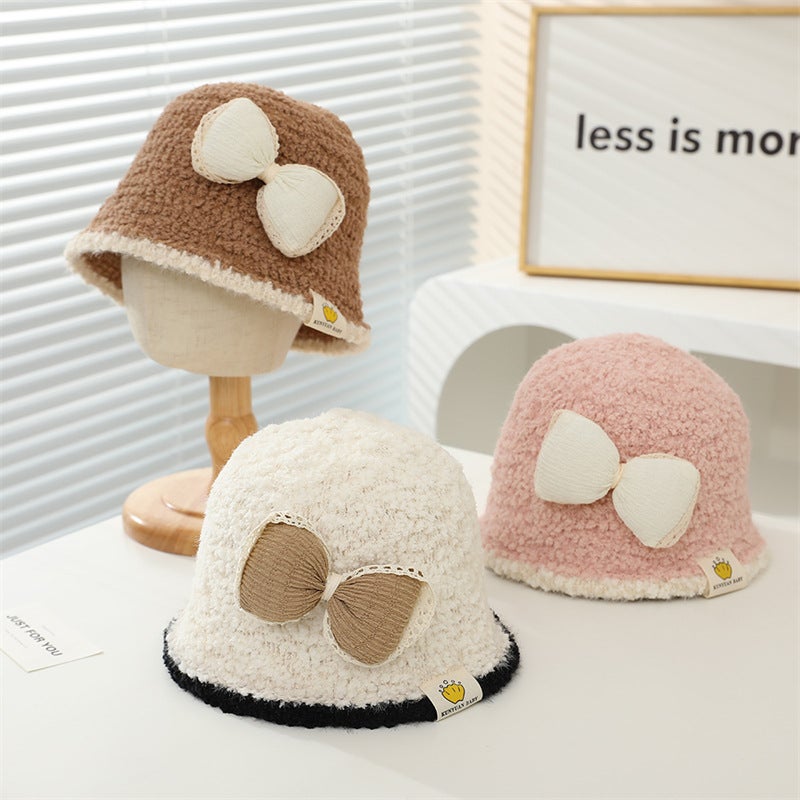 Children'S Hat Korean Style Fashion Bow Fisherman Hat Girls' Casual All-Match Baby Bucket Hat Trendy - Image 3