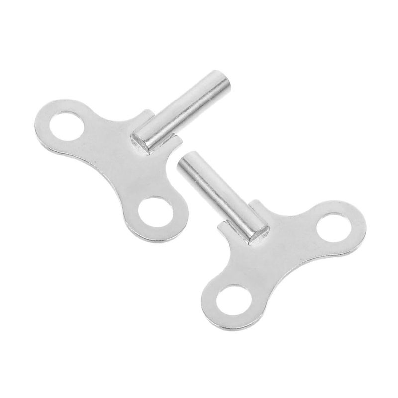 Antique Brass Clock Winding Key Replacement 2PCS Steel Material for Grandfather Clock Mechanism - Image 2