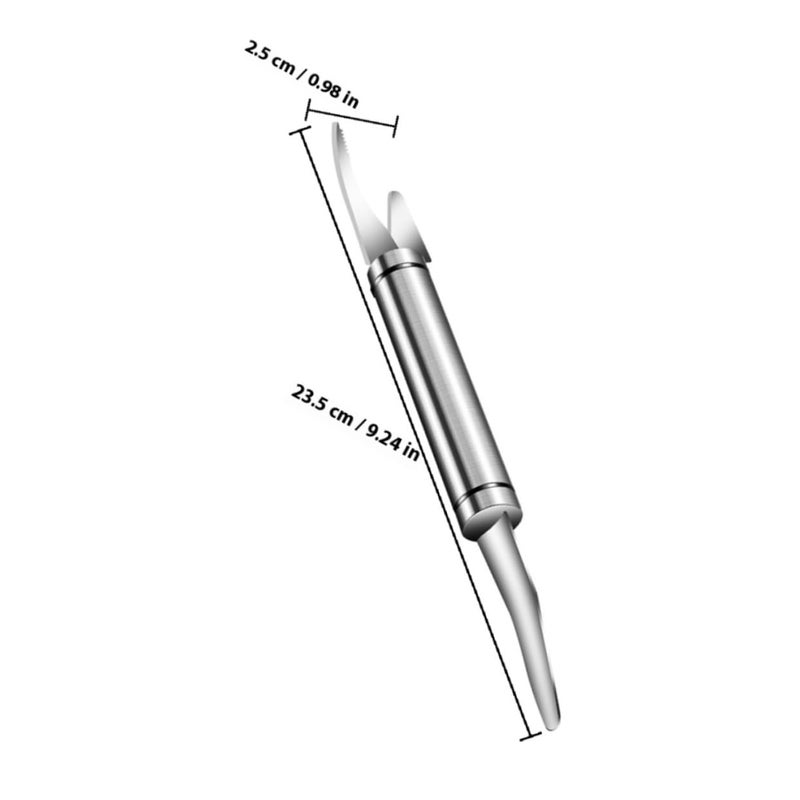 Stainless Steel Shrimp Peeler and Fish Scale Remover Set 3pcs Kitchen Seafood Cleaning Tools - Image 3