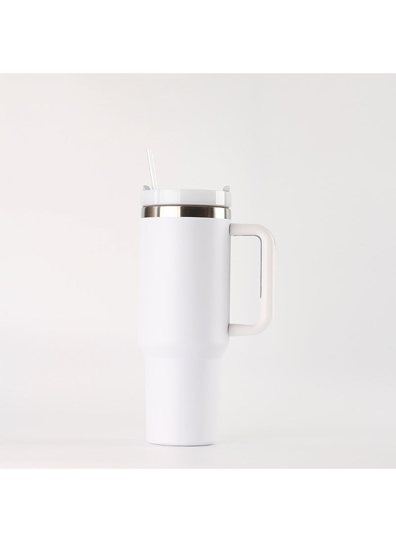 Generic - Stanley 40oz Handle Cup 304 Stainless Steel Thermal Mug White - Image 1