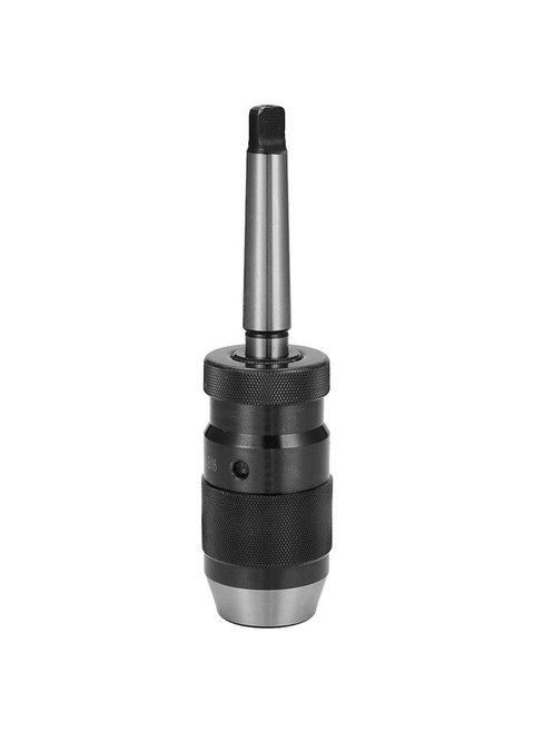 Heavy-duty Self-tightening Drill Chuck with Handle Integrated Quick Change Keyless Chuck MT-B16 1-16mm Clamping Range B16 MT2 Self-Tighten for Lathe Drill Chuck