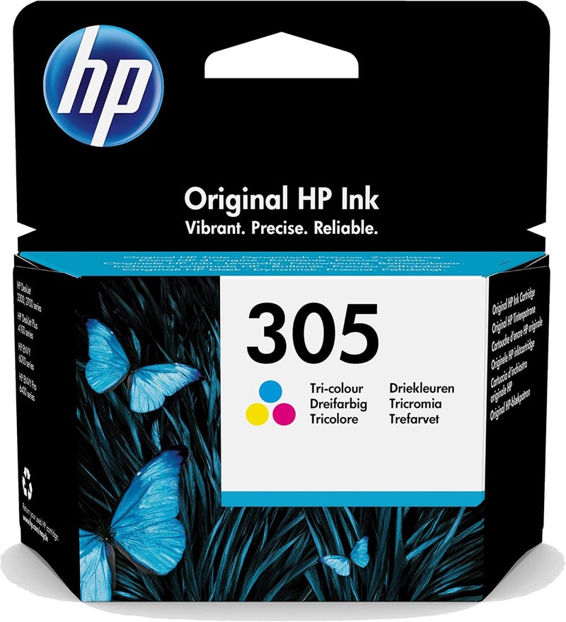 Hp Genuine 305 Black & Tri-Colour Ink Cartridge, Multipack, 3Ym61Ae, 3Ym60Ae - Image 3