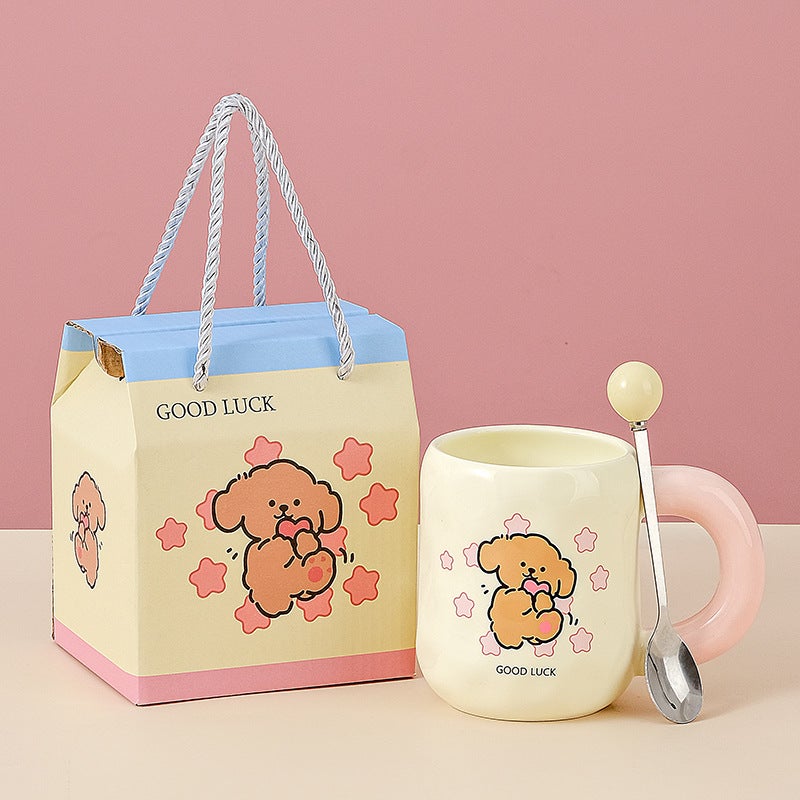 55 Degree Warm Cup Set Cup Constant Temperature Cup Heated Water Cup Ceramic Mug Practical Coffee Cup Business Gift - Image 1