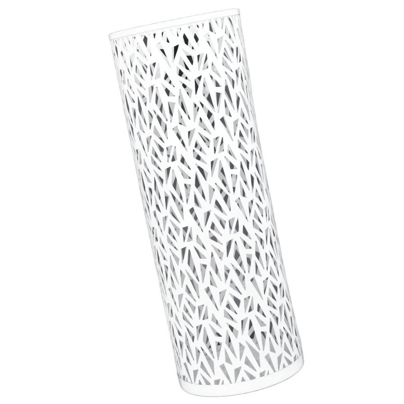 Freestanding Umbrella Stand: White, M Size, Premium Metal Material - Rust Resistant Waterproof, Hollow Quick Dry Design for Entryway Office Home Outdoor Use - Image 5