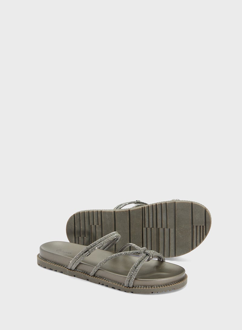 Ginger Sparkly Casual Sandal  - Image 3