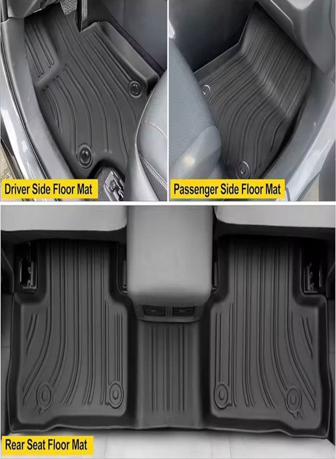 Custom Fit Floor Mat for Toyota Camry 2024+,Tpe Heavy Duty Floor Mats for New Camry 2024+ Non-Hybrid Model, All-Weather 3D Moulded Black Liner Set, Full Coverage Protection - Image 4