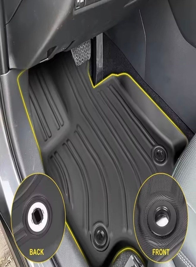 Custom Fit Floor Mat for Toyota Camry 2024+,Tpe Heavy Duty Floor Mats for New Camry 2024+ Non-Hybrid Model, All-Weather 3D Moulded Black Liner Set, Full Coverage Protection - Image 3