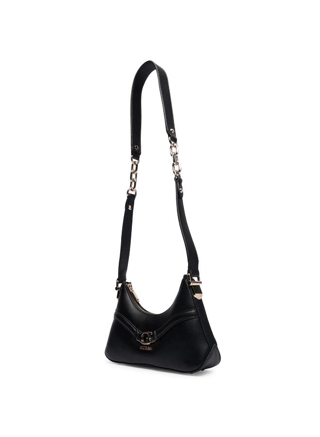 Guess Black Women Shoulder Bag HWBG7993730 – Elegant Leather Everyday Bag - Image 2