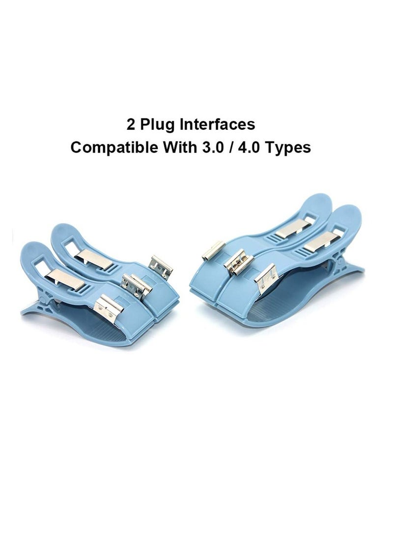 BIONEX Clamp electrode for Body Condition Testers, 2 Plug Hole Types Clamp, 3.0/4.0, for Nihon Kohden and Universal Tester, 2 Big and 2 Small, Limbs Clamp for Data Loggers Data Measurement - Image 4