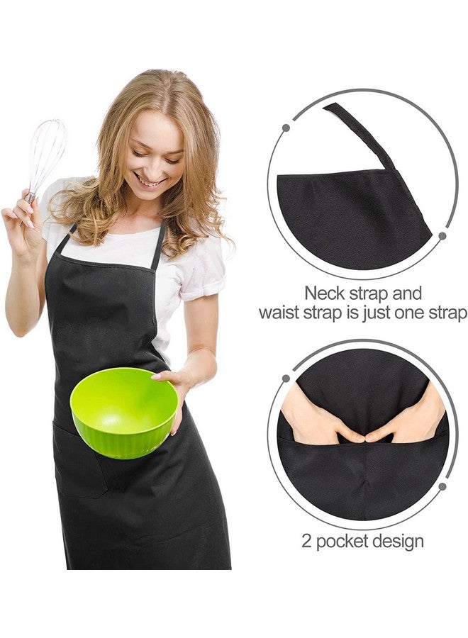 KBNBJ Apron for restaurants| Apron for Housewife | Chef Apron for Kitchen | Water Resistance Apron |Unisex Apron with Adjustable Strap and Two Pockets (Pack of 24) - Image 3